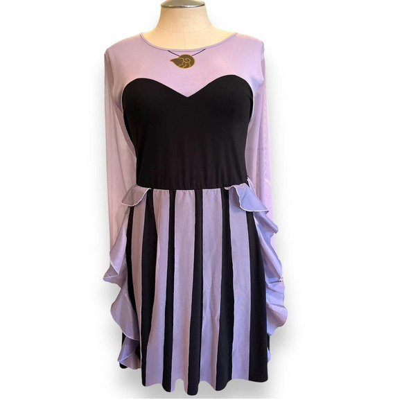 Torrid 4 (4X 26) Disney Little Mermaid‎ Ursula Halloween Costume Cosplay Dress - Picture 1 of 3